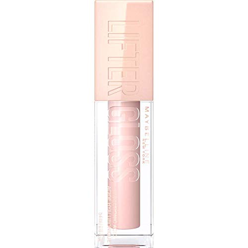 Hydrating Plumping Lip Gloss with Hyaluronic Acid - Maybelline Lifter Gloss Ice Pink Neutral 0.18 oz
