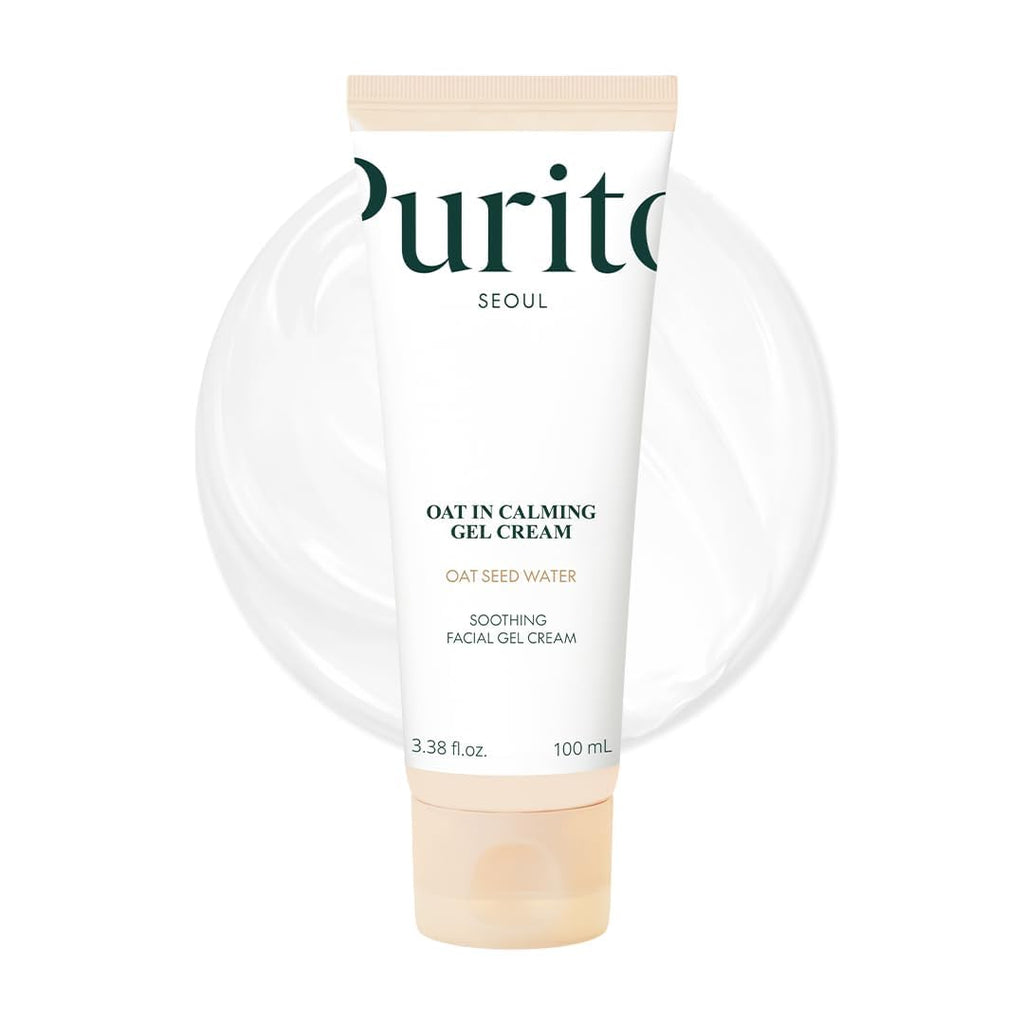 PURITO Oat Calming Gel Cream - Lightweight Moisturizer for Blemish Calm & Soothing Hydration (100mL)