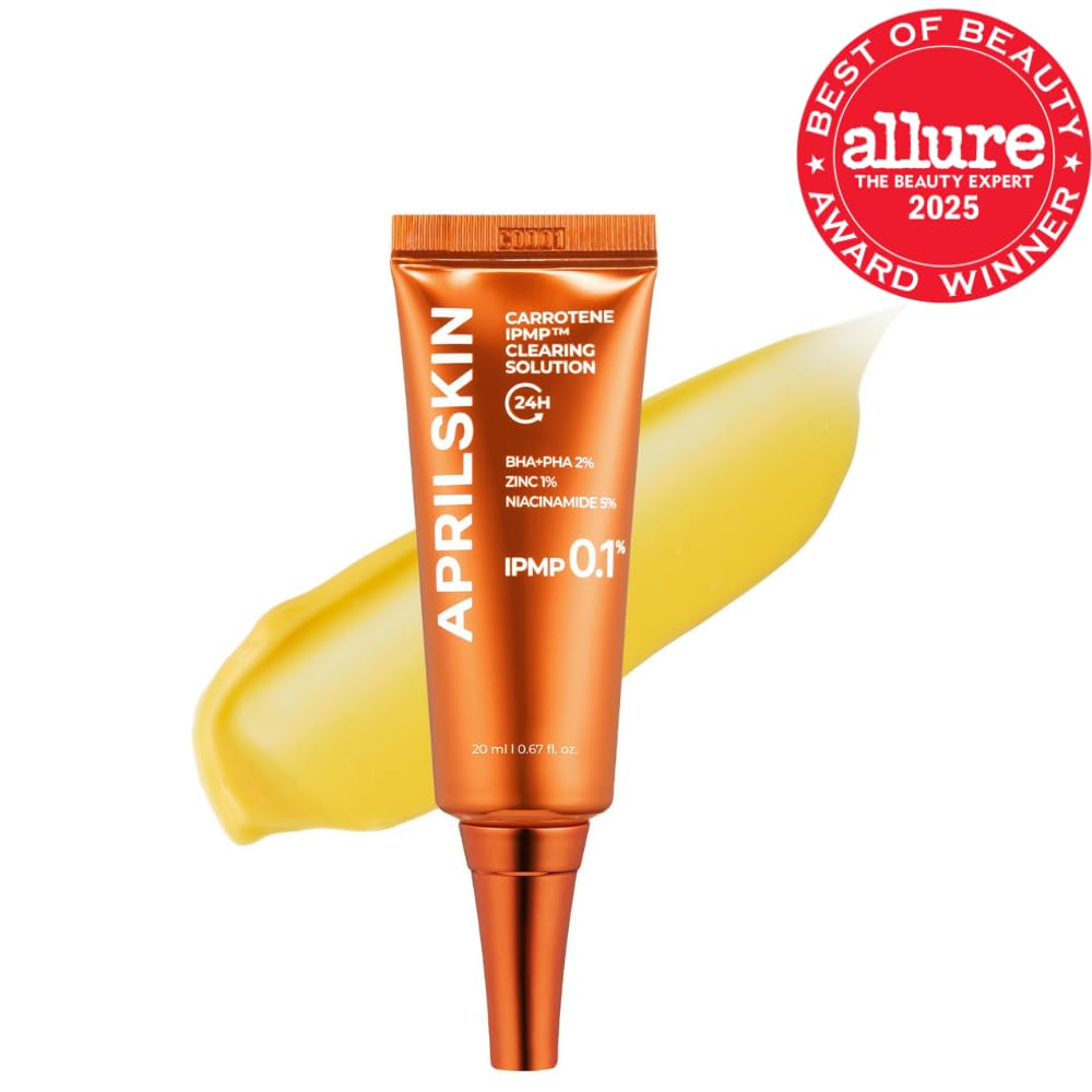Soothe & Clear Acne with APRILSKIN Carrotene IPMP Solution - BHA/AHA/Niacinamide, 0.67 fl oz