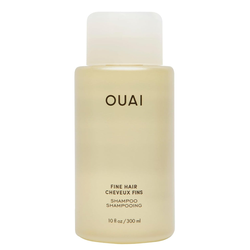 OUAI Fine Hair Volumizing Shampoo - Biotin Thickening for Flat Hair with Chia Seed Oil & Keratin, 10 Oz