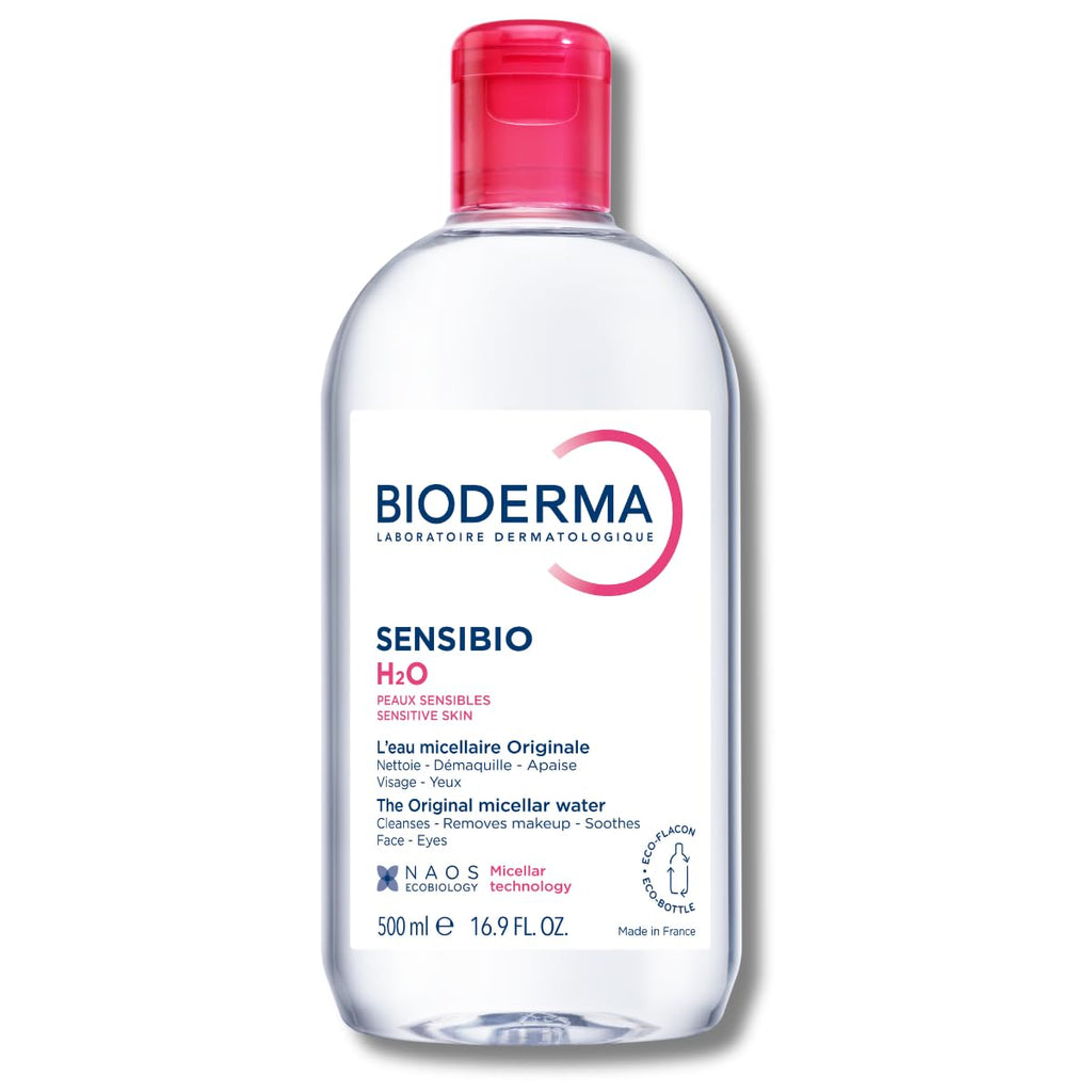 Bioderma Sensibio H2O Micellar Water - Gentle Makeup Remover for Sensitive Skin, 500ml