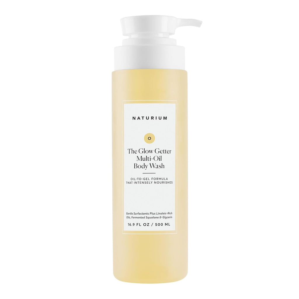 Naturium Glow Getter Multi-Oil Hydrating Body Wash - Gentle Cleanser for All Skin Types, 16.9 fl oz