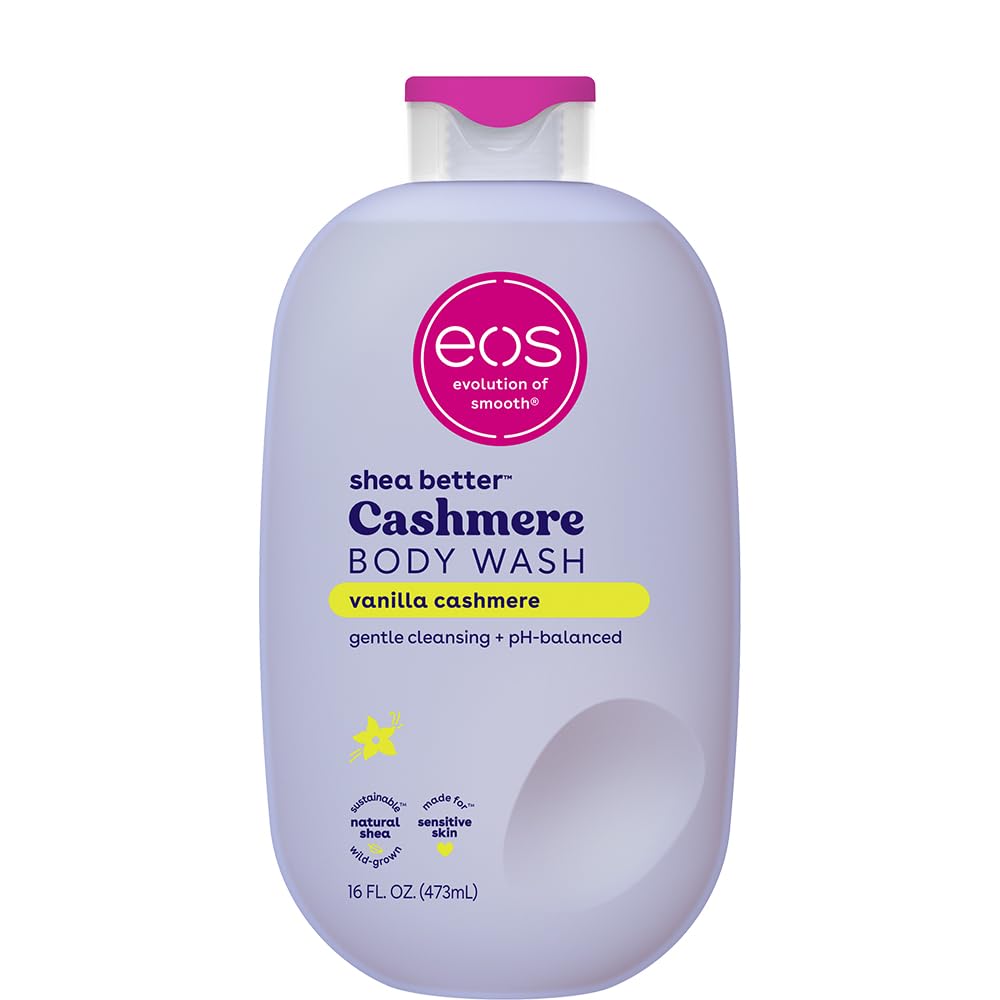 eos Moisturizing Vanilla Body Wash for Sensitive Skin - Shea Butter Formula
