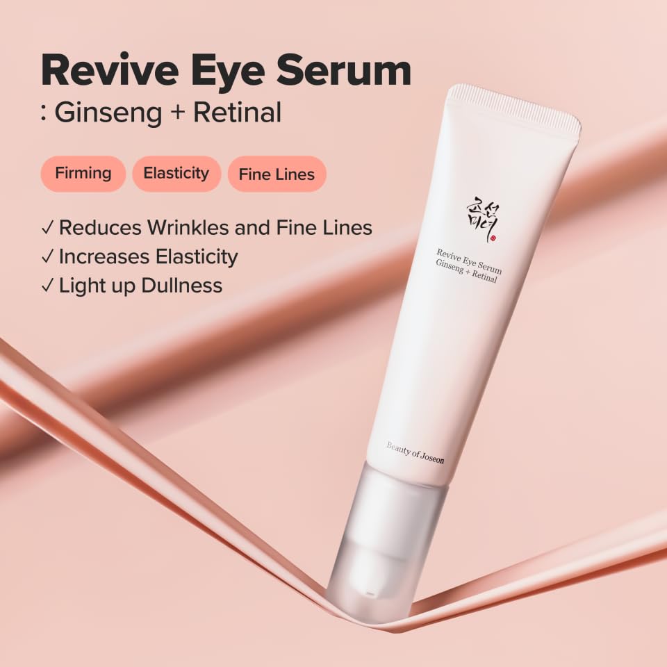 Beauty of Joseon Revive Eye Serum - Ginseng & Retinol for Puffy Bags & Wrinkles, 30ml
