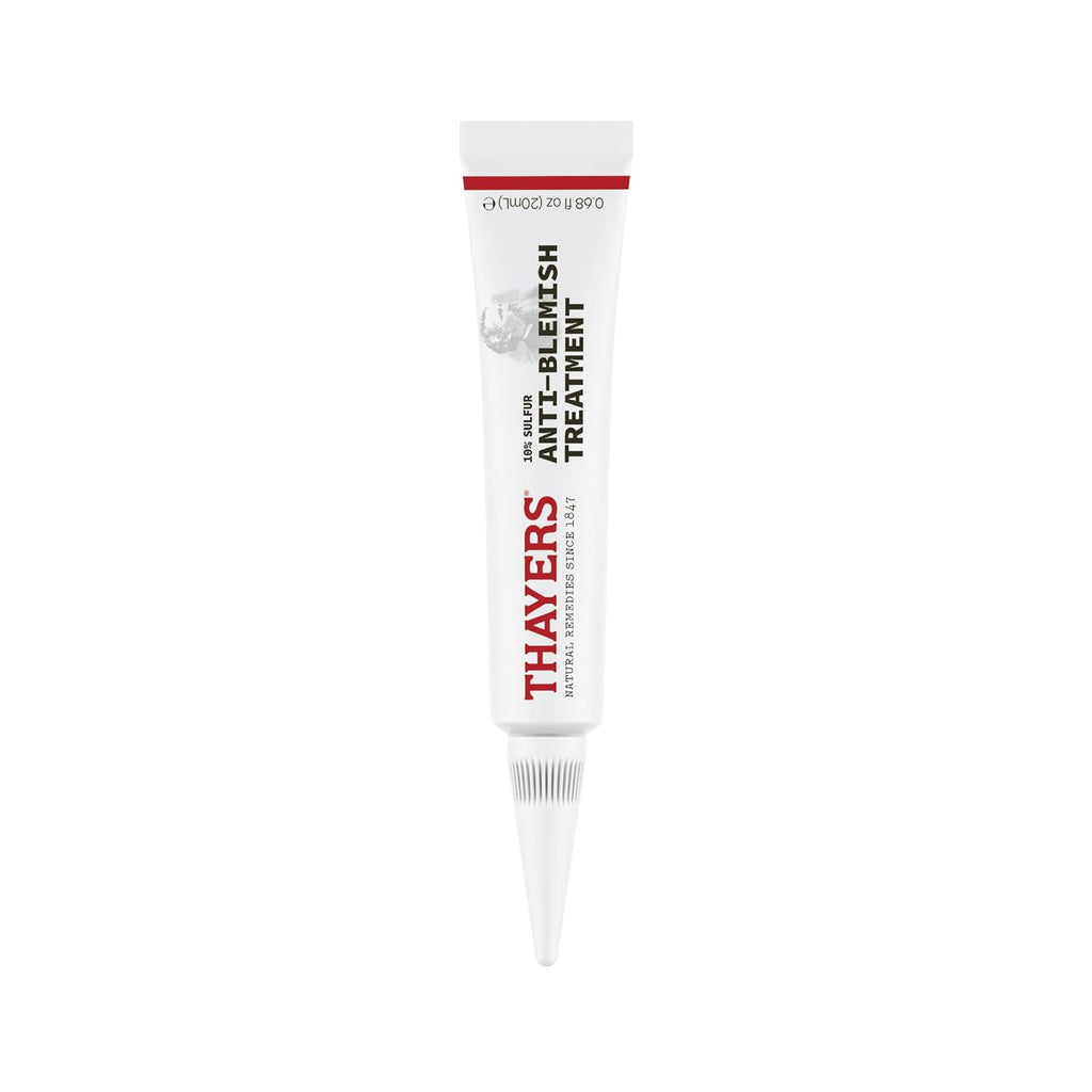 THAYERS Rapid Acne Treatment with 10% Sulfur & Niacinamide for Spot Care, 0.68 fl oz