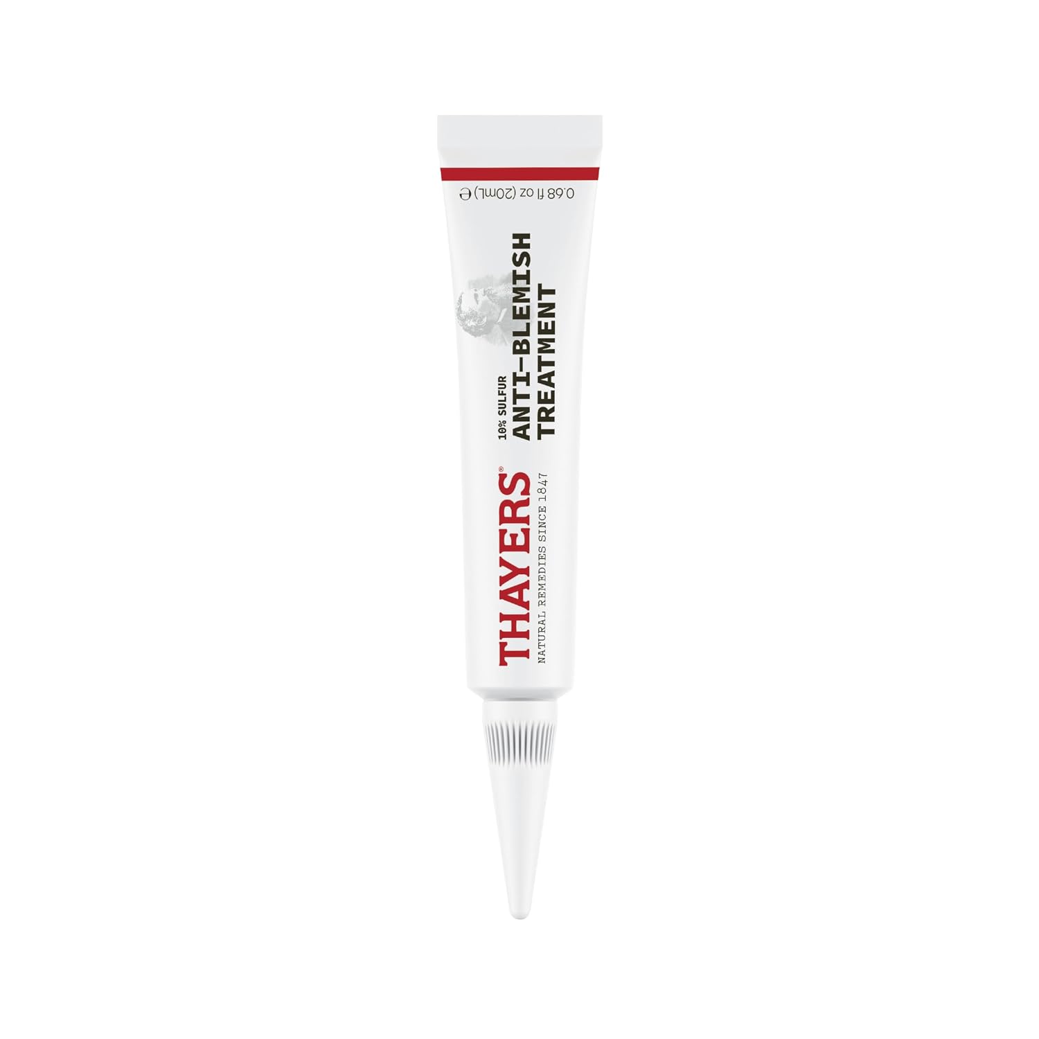 THAYERS Rapid Acne Treatment with 10% Sulfur & Niacinamide for Spot Care, 0.68 fl oz