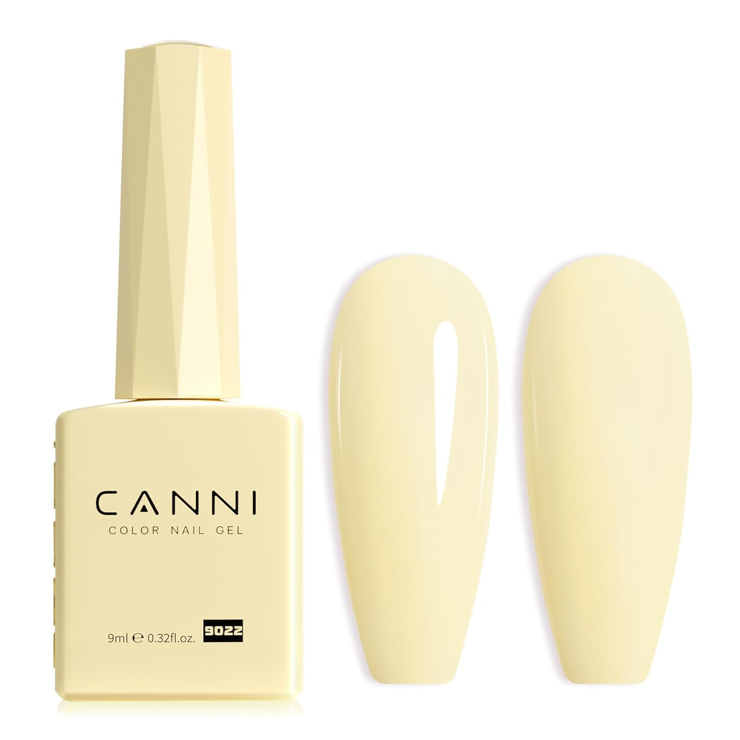 CANNI Pastel Yellow Gel Polish - High-Pigment, 30-Day Wear