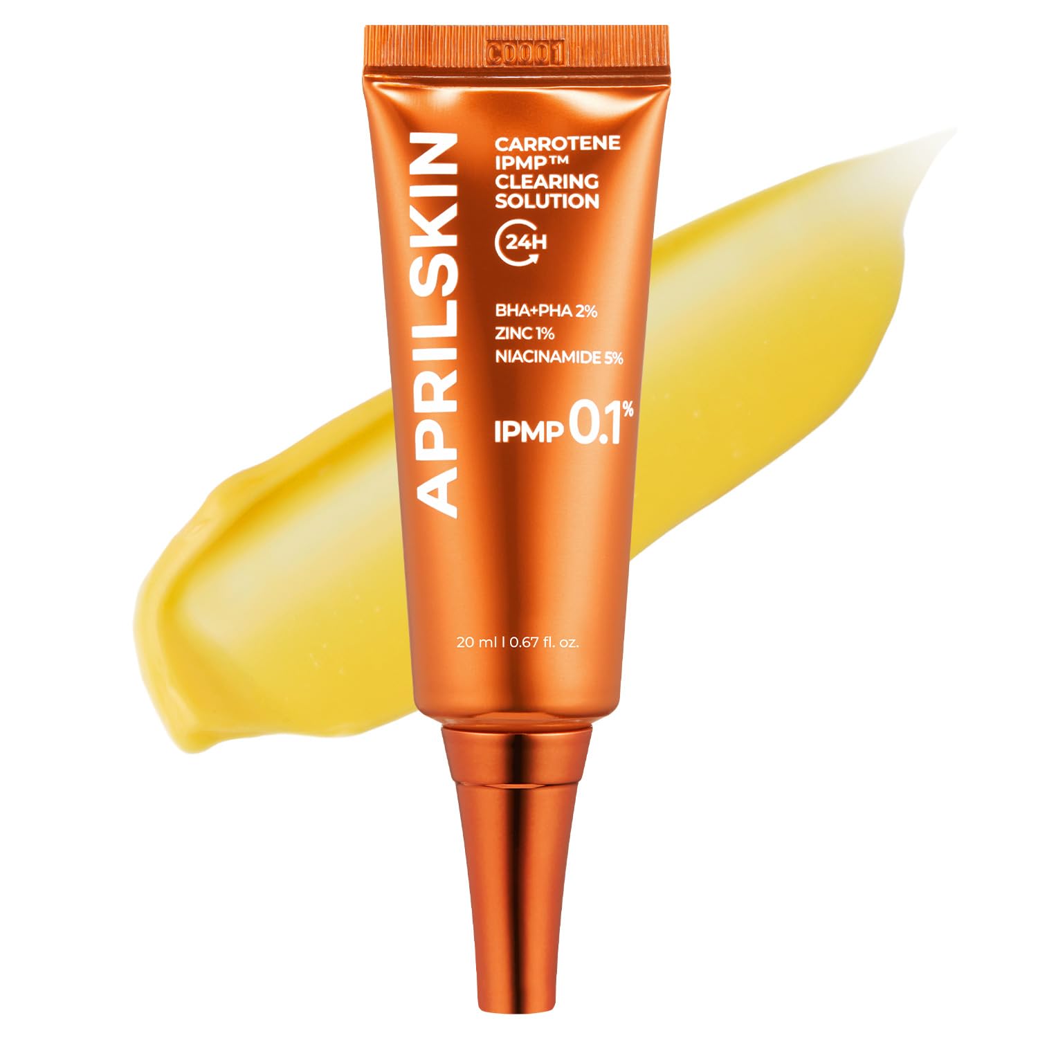 Soothe & Clear Acne with APRILSKIN Carrotene IPMP Solution - BHA/AHA/Niacinamide, 0.67 fl oz