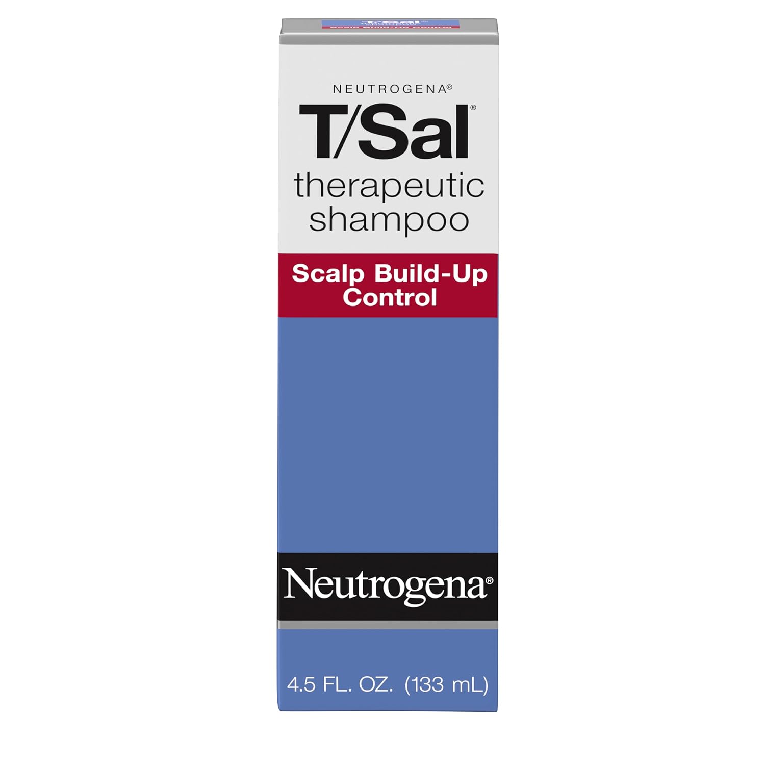 Neutrogena T/Sal Therapeutic Dandruff Shampoo - 3% Salicylic Acid for Psoriasis & Seborrheic Dermatitis, Fragrance Free, 4.5 fl oz
