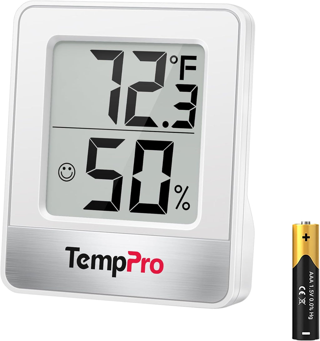 TempPro TP49 Digital Hygrometer Indoor Thermometer with Accurate Humidity Monitor