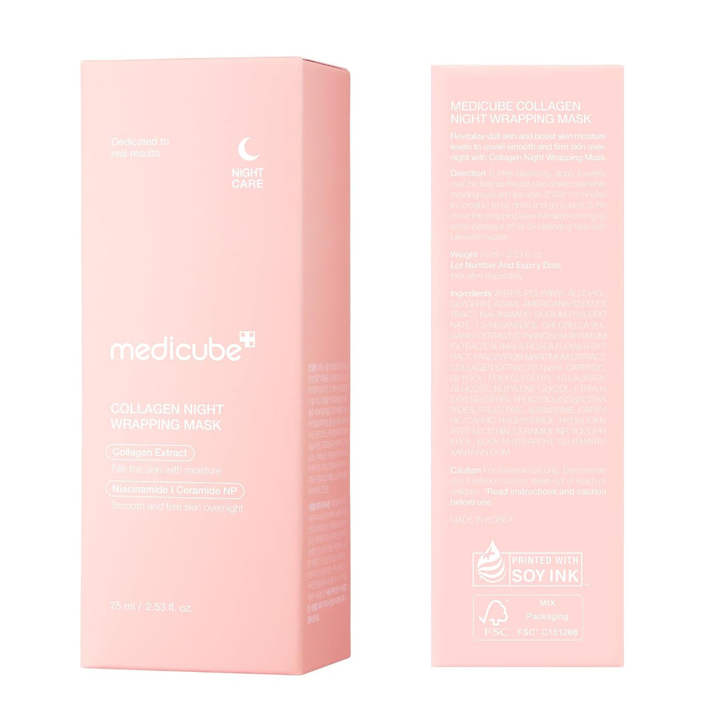 Medicube Collagen Overnight Peel-Off Mask for Elasticity & Hydration, 2.53 Fl Oz