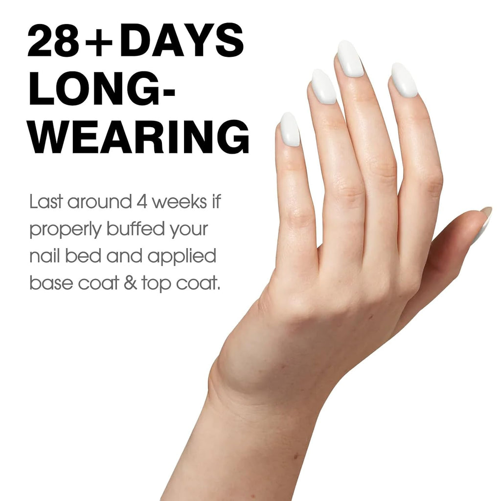 CANNI Pure White Gel Nail Polish - High Gloss UV/LED Soak-Off for French Manicure