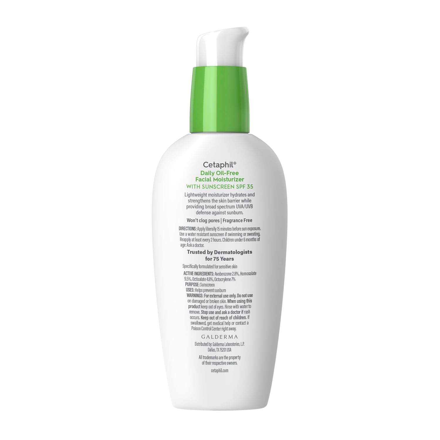 Cetaphil Daily Facial Moisturizer SPF 35 - Oil-Free & Fragrance-Free for Sensitive Skin