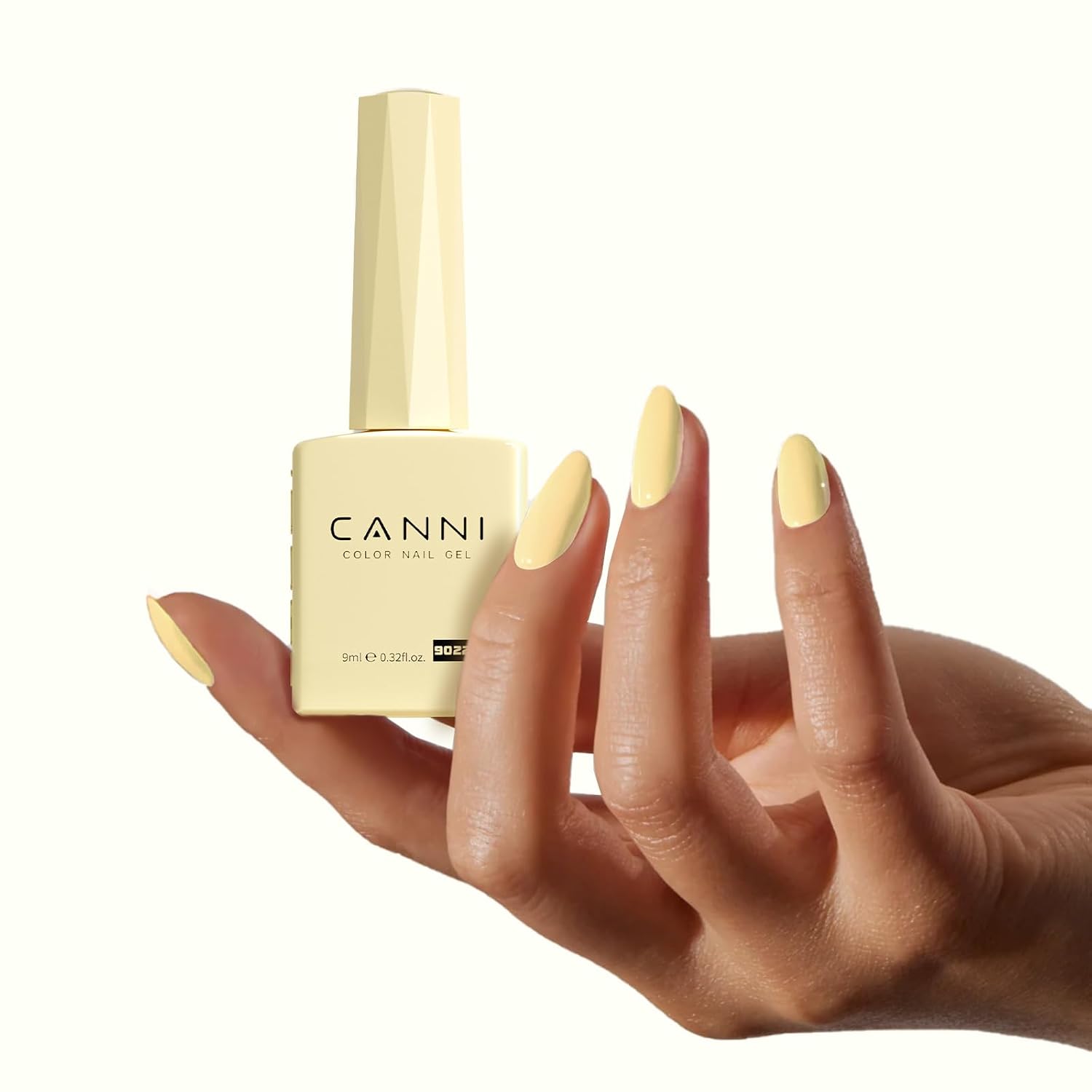 CANNI Pastel Yellow Gel Polish - High-Pigment, 30-Day Wear