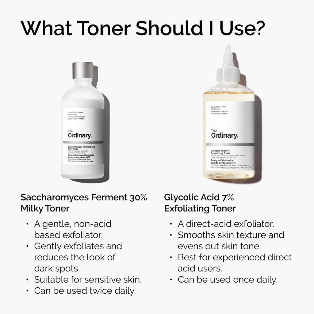 The Ordinary 7% Glycolic Acid Exfoliating Toner for Even Skin Tone & Radiance
