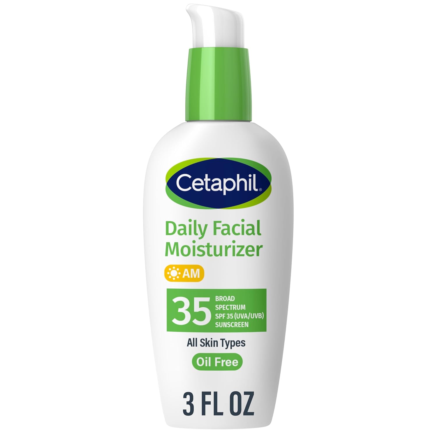Cetaphil Daily Facial Moisturizer SPF 35 - Oil-Free & Fragrance-Free for Sensitive Skin