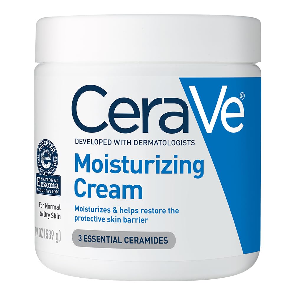 CeraVe Moisturizing Cream for Dry Skin - Hydrating Face & Body Lotion with Ceramides, 19 fl oz