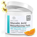 Tree of Life Beauty 18% Glycolic Acid Face Pads (50 Count) - Exfoliating Pads with Witch Hazel for Smoother Skin