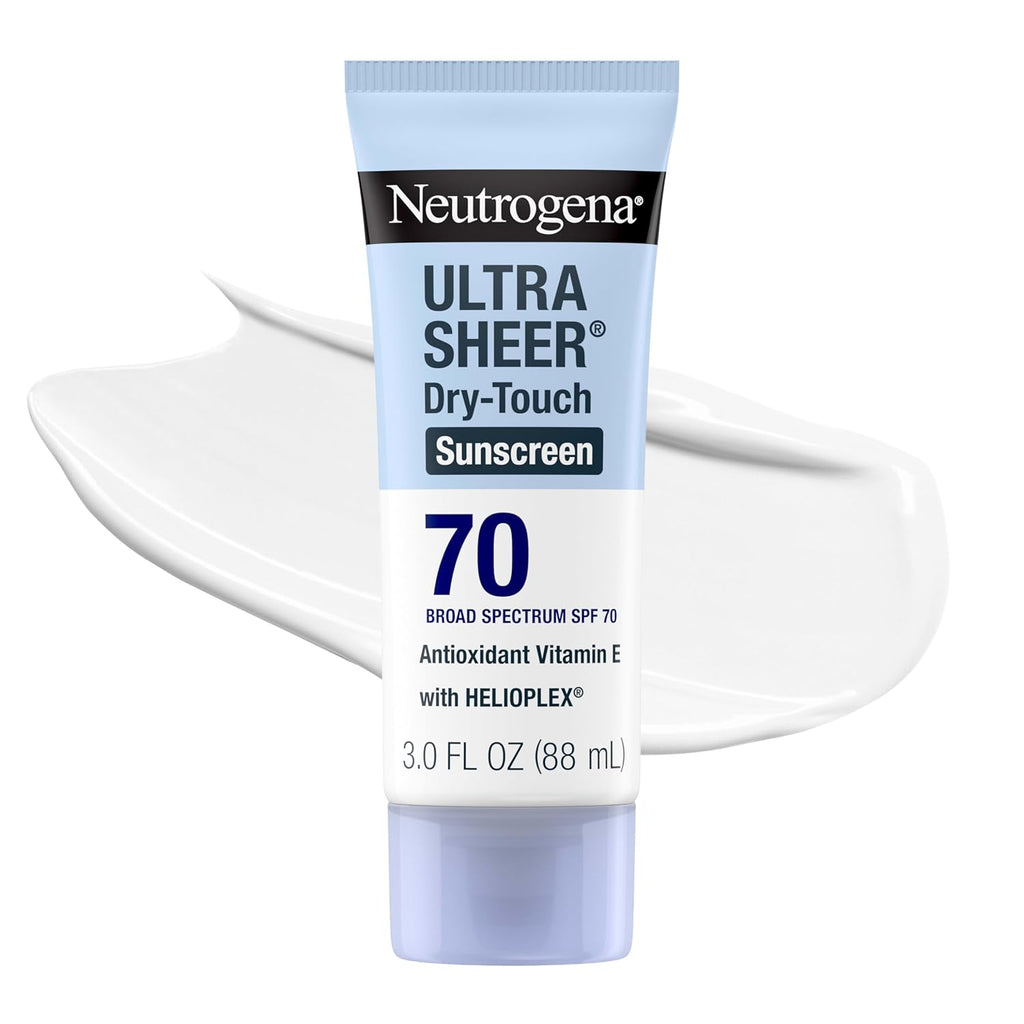 Neutrogena Ultra Sheer SPF 70 Sunscreen Lotion - Broad Spectrum Protection for All Skin Types