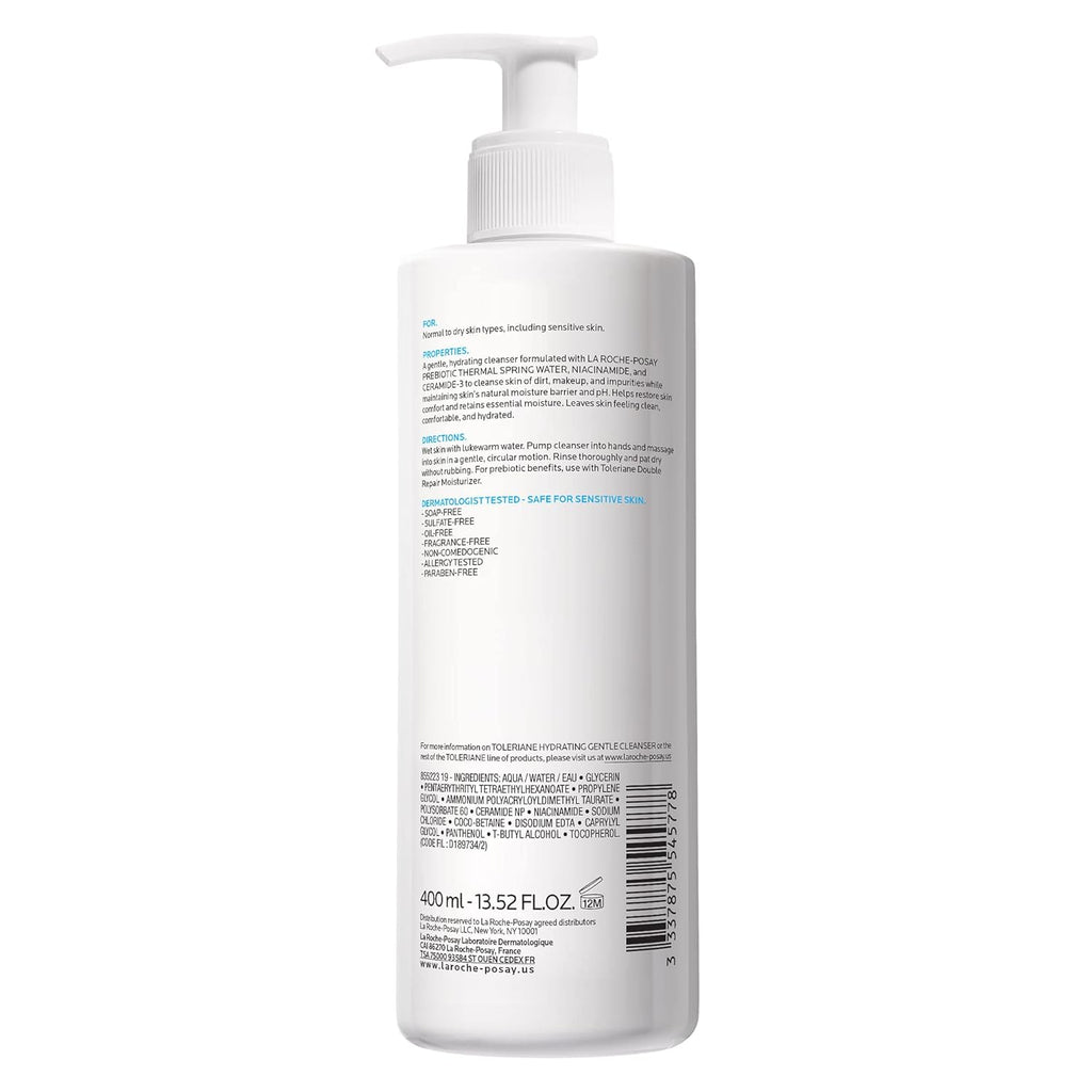 La Roche-Posay Toleriane Hydrating Gentle Face Wash - For Sensitive & Dry Skin