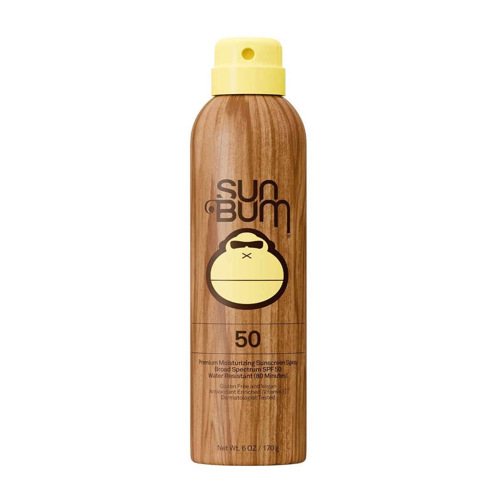 Sun Bum Original SPF 50 Sunscreen Spray - Broad Spectrum Moisturizing with Vitamin E (6 oz)