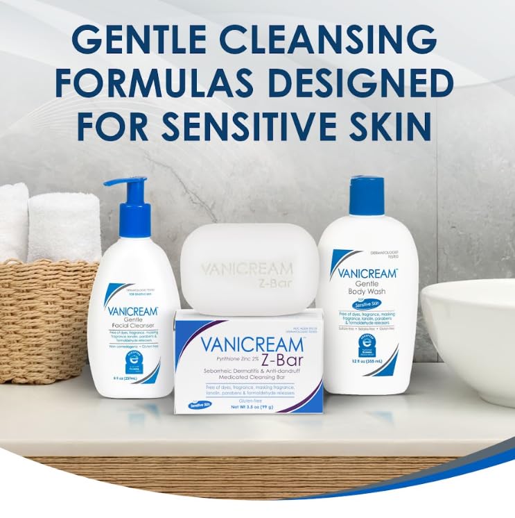 Vanicream Gentle Facial Cleanser with Pump Dispenser - 8 fl oz for Sensitive Skin