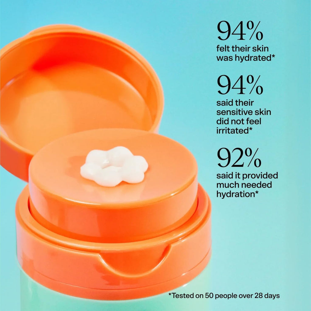 Bubble Skincare Slam Dunk Hydrating Face Moisturizer - Lightweight Daily Cream with Vitamin E + Aloe, 1.7 fl oz