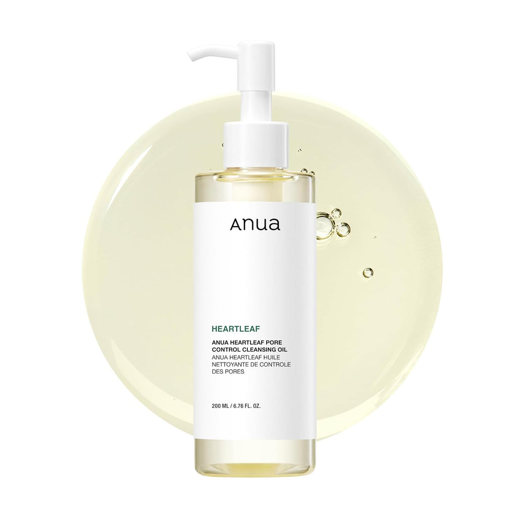 ANUA Heartleaf Pore Control Cleansing Oil - Gentle Makeup Remover for All Skin Types, 200ml