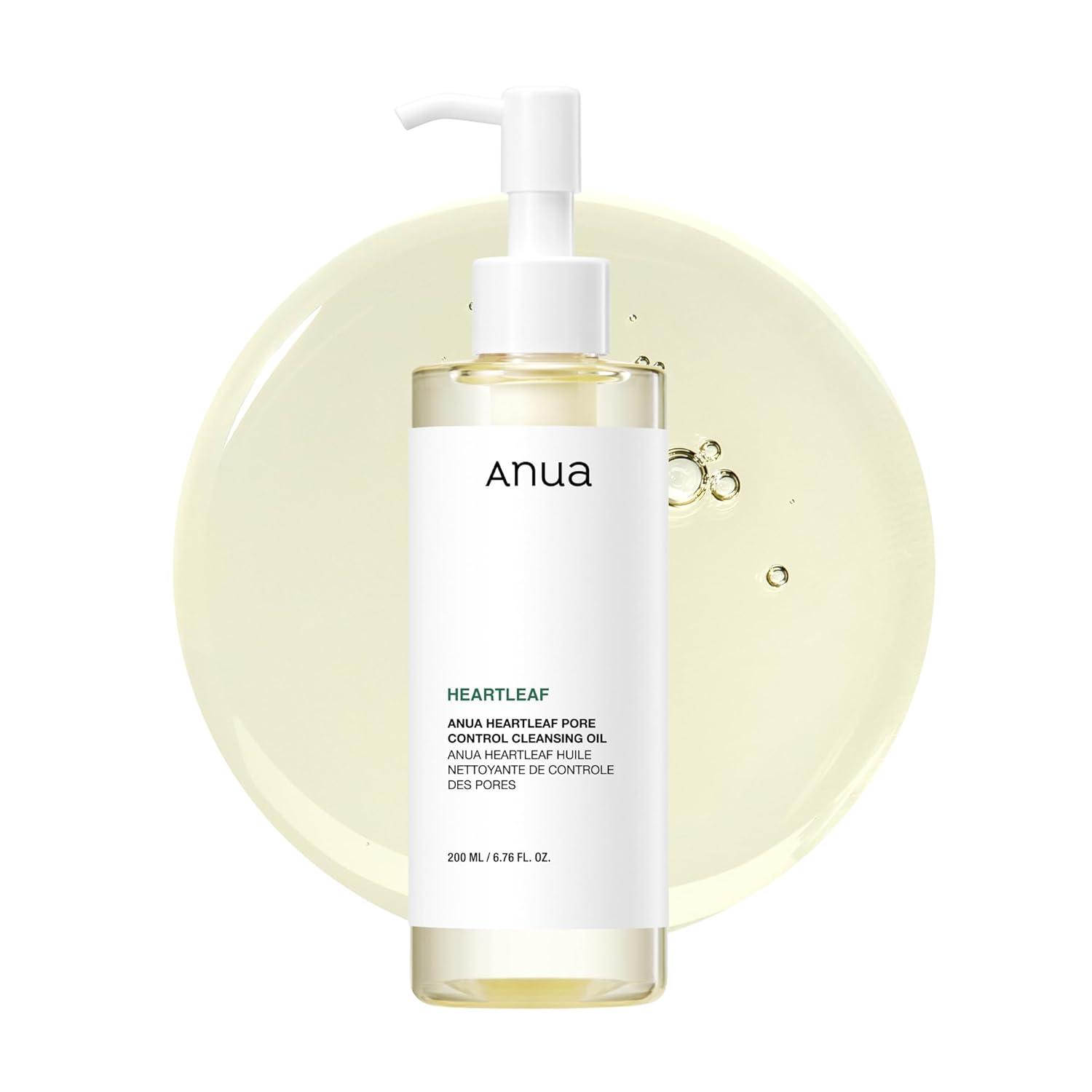 ANUA Heartleaf Pore Control Cleansing Oil - Gentle Makeup Remover for All Skin Types, 200ml