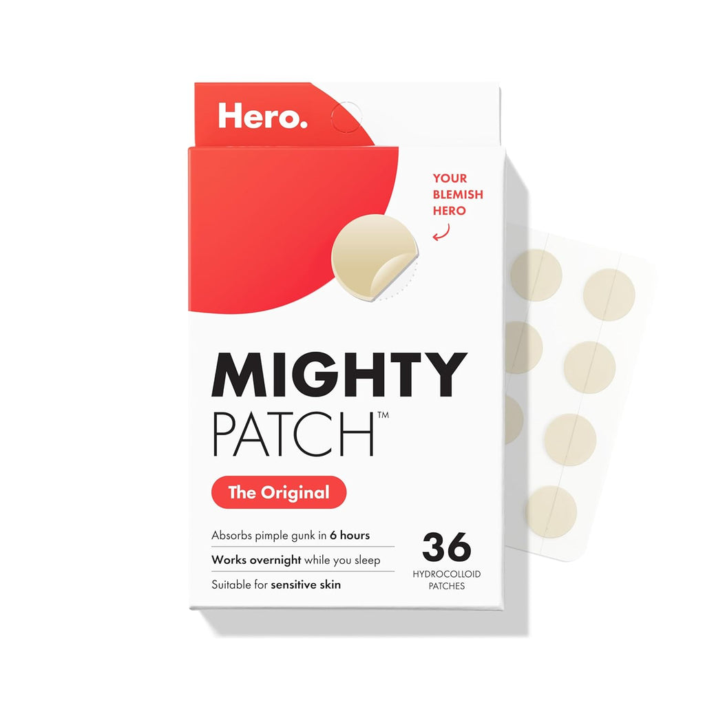 Mighty Patch Original Hydrocolloid Acne Pimple Patches for Face - 36 Count
