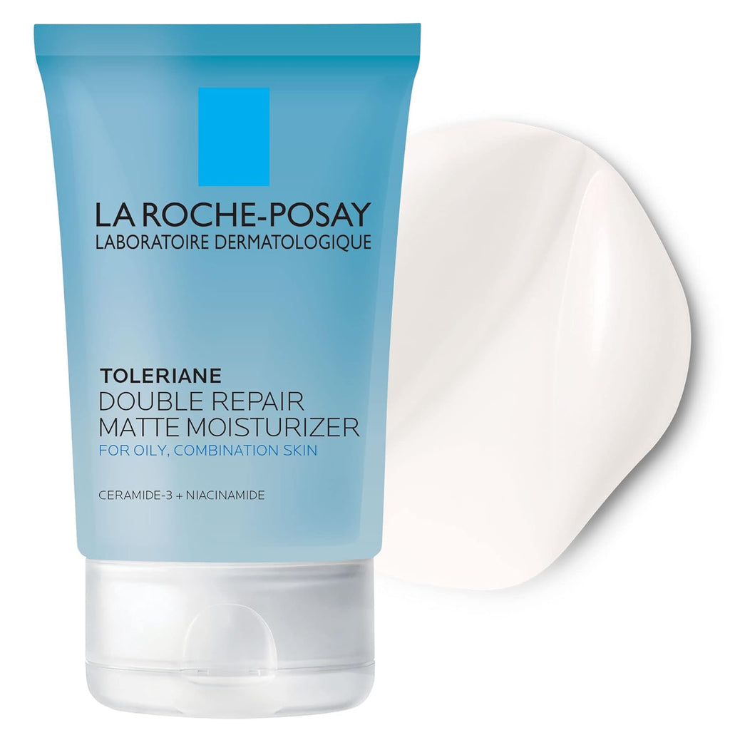 La Roche-Posay Toleriane Double Repair Matte Moisturizer for Oily Skin - Oil-Free Niacinamide & Ceramide Formula