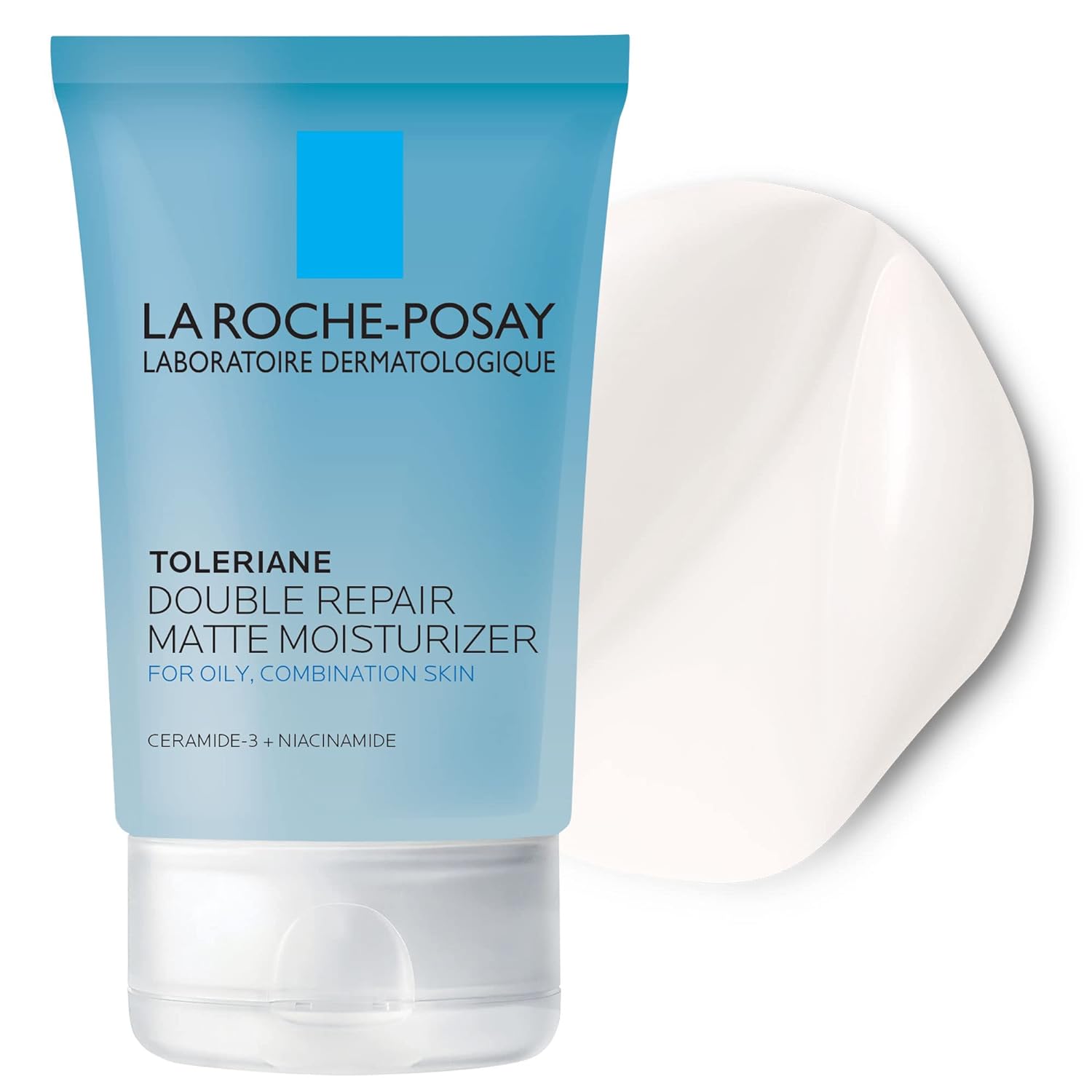 La Roche-Posay Toleriane Double Repair Matte Moisturizer for Oily Skin - Oil-Free Niacinamide & Ceramide Formula