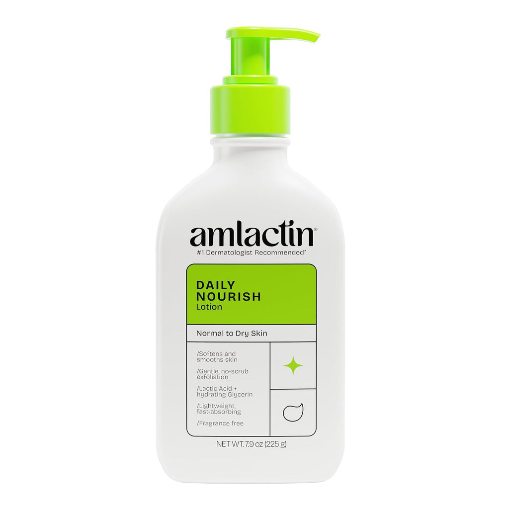 AmLactin Daily Nourish Lotion: 12% Lactic Acid Moisturizer for Dry Skin