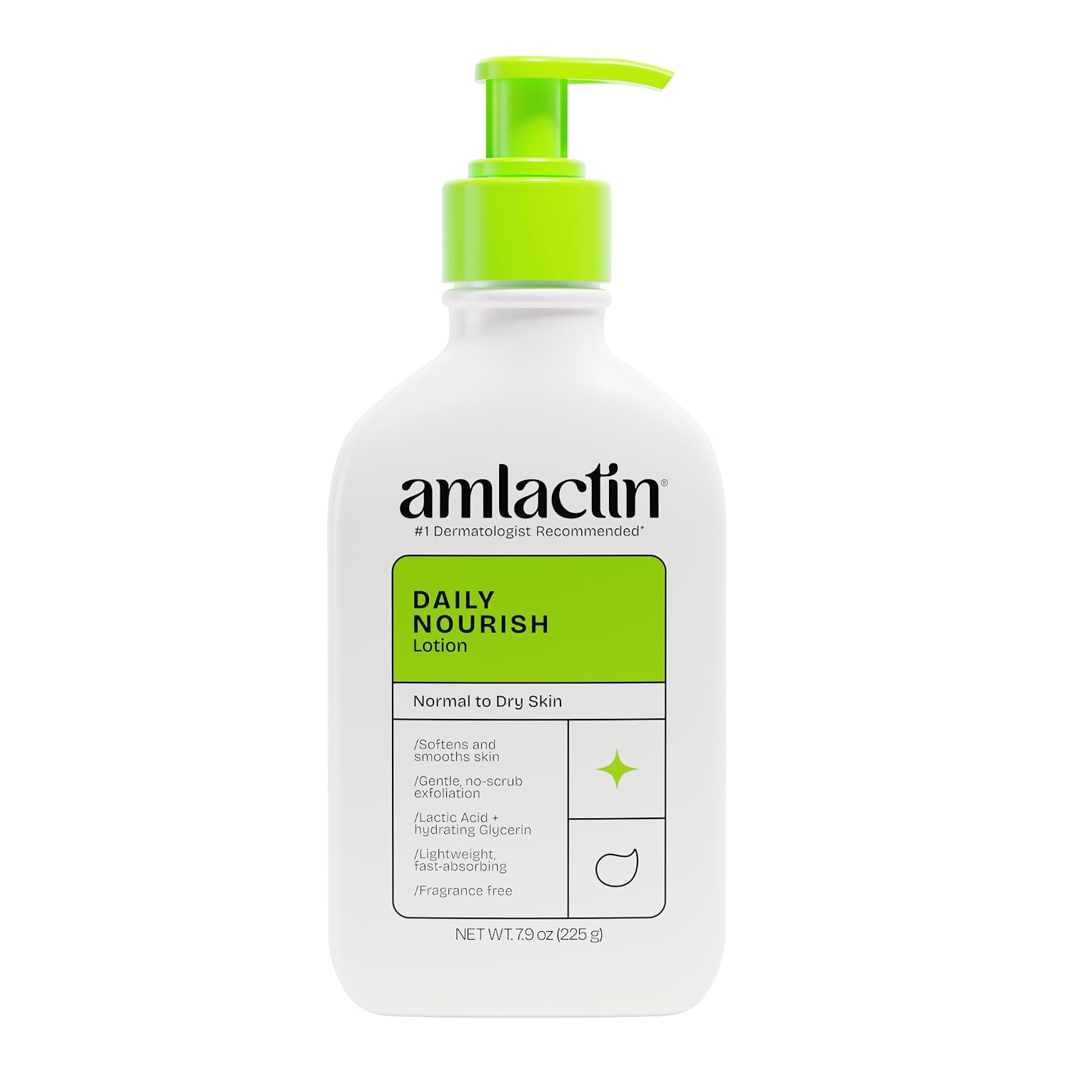 AmLactin Daily Nourish Lotion: 12% Lactic Acid Moisturizer for Dry Skin