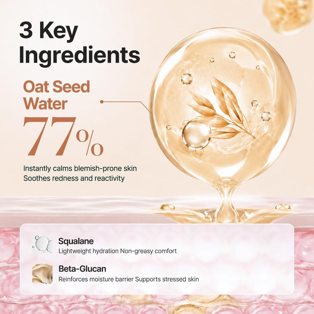 PURITO Oat Calming Gel Cream - Lightweight Moisturizer for Blemish Calm & Soothing Hydration (100mL)