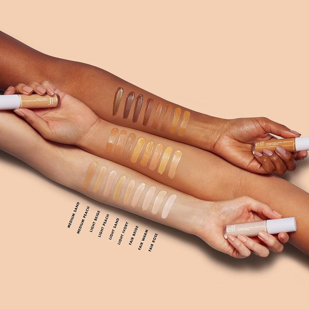 e.l.f. Hydrating Camo Concealer for Under-Eye Circles & Blemishes - Full Coverage, Satin Finish