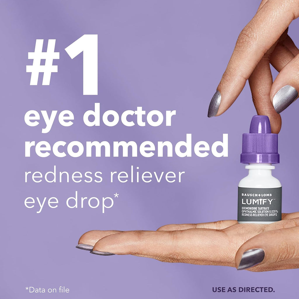 LUMIFY Redness Relief Eye Drops - Works in 60 Seconds & Lasts Up to 8 Hours
