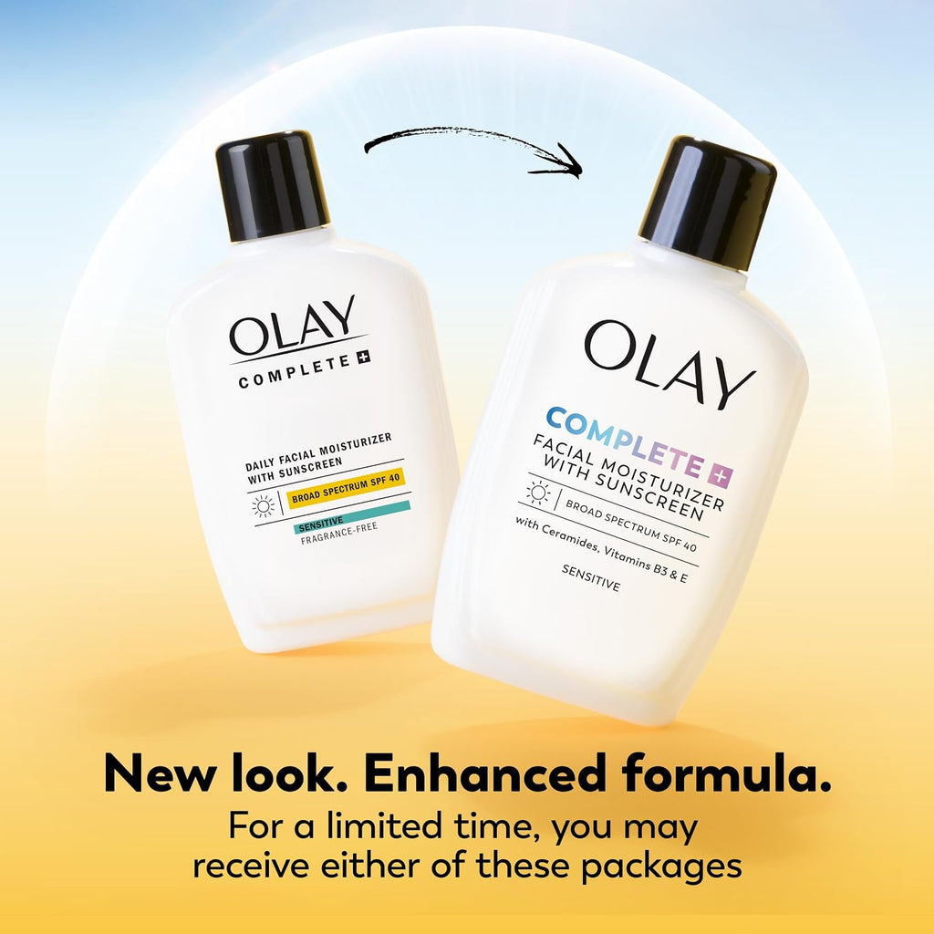 Olay Complete+ Fragrance-Free SPF 40 Face Moisturizer for Sensitive Skin