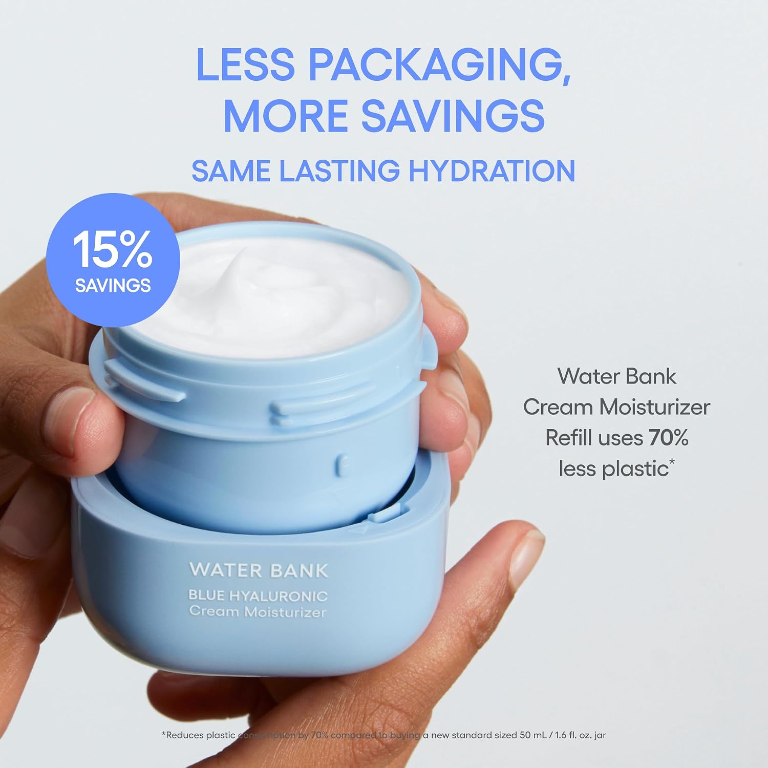 Laneige Water Bank Blue Hyaluronic Cream - Hydrating Face Moisturizer for All Skin Types