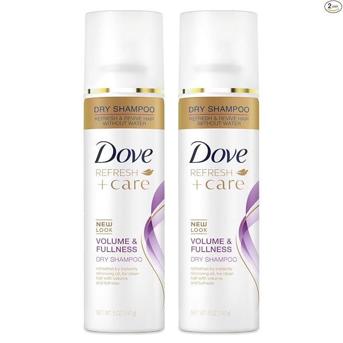 Dove Dry Shampoo Spray for Oily Hair - Refreshes & Adds Volume Between Washes (2-Pack)