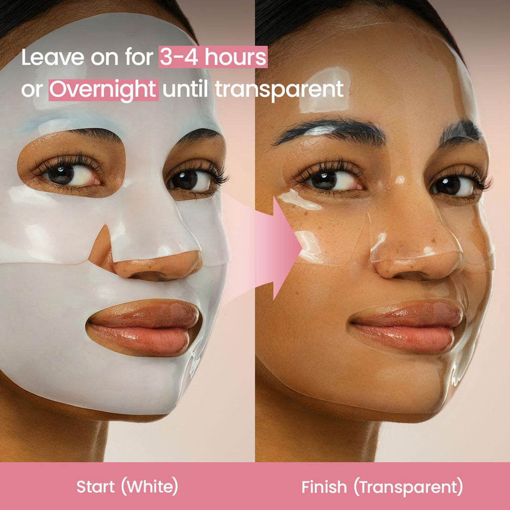 BIODANCE Bio-Collagen Hydrogel Overnight Mask - Deep Hydration & Pore Tightening for All Skin Types (4 Count)