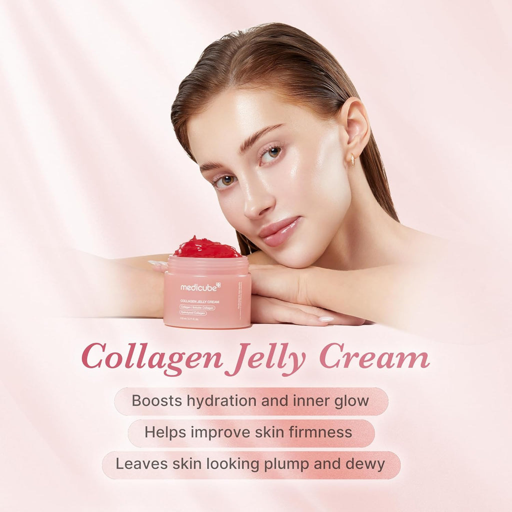 Medicube Collagen Jelly Cream with Niacinamide - Hydrating Anti-Aging Face Moisturizer for Lifted Glow
