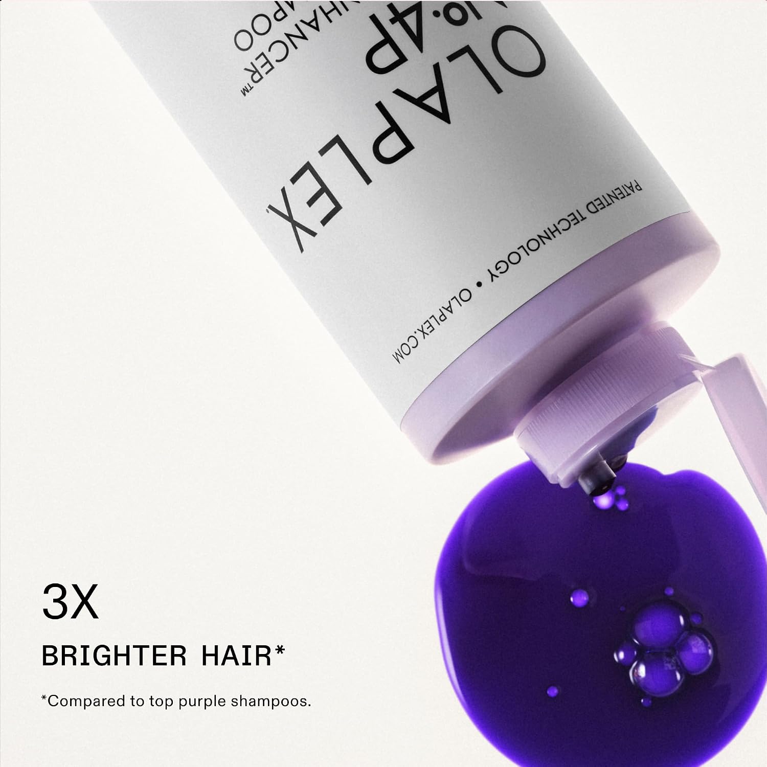 Olaplex Nº.4P Purple Toning Shampoo for Blonde Hair - Neutralizes Brassiness & Strengthens Damage, 250ml