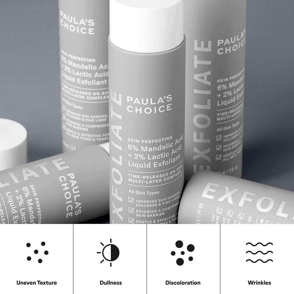 Paula's Choice 6% Mandelic + 2% Lactic Acid Daily Exfoliant for Sensitive Skin, 3 fl oz