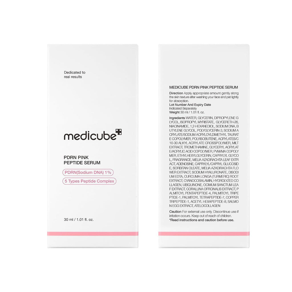 Medicube Pink Peptide Serum with Salmon DNA for Even Tone & Hydration