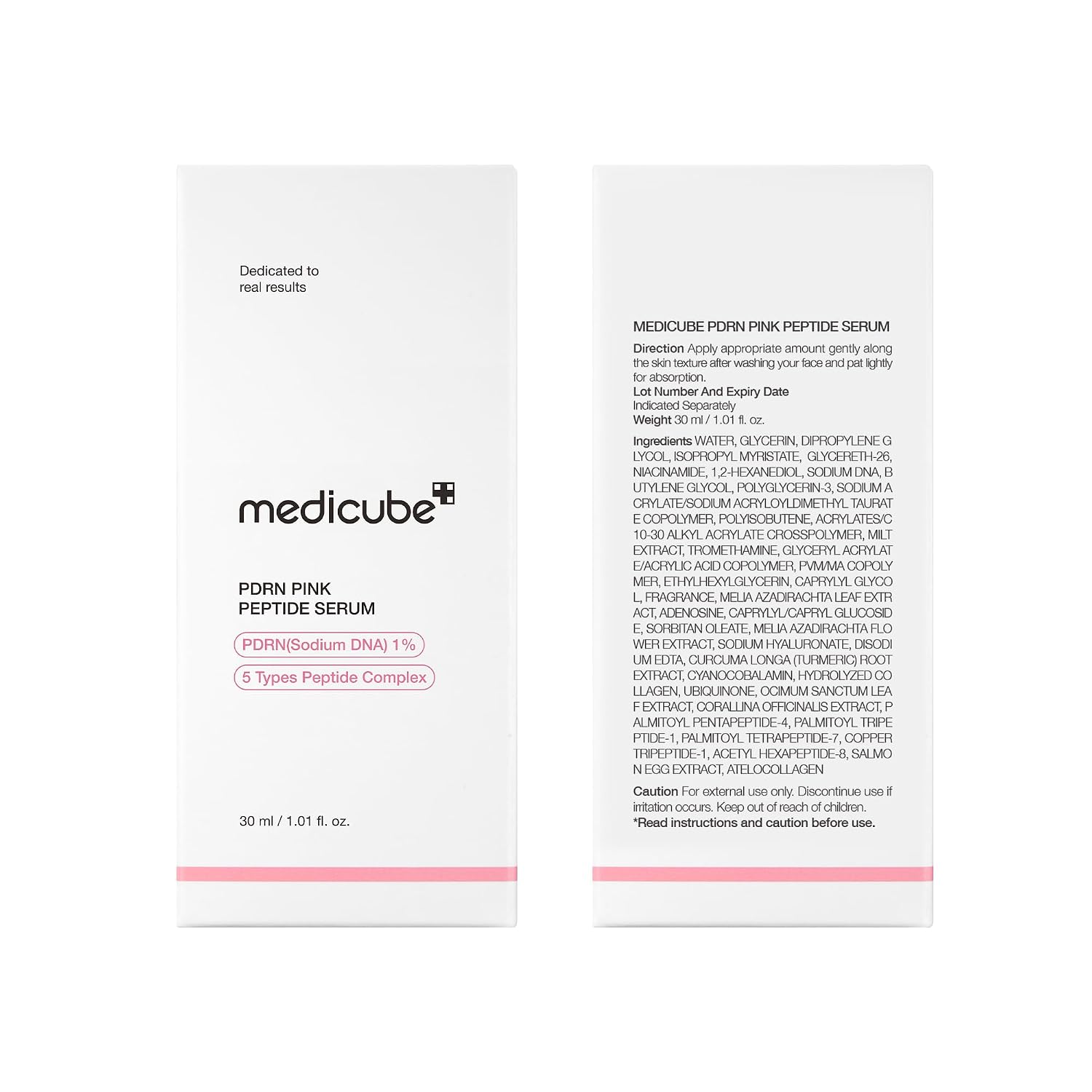 Medicube Pink Peptide Serum with Salmon DNA for Even Tone & Hydration