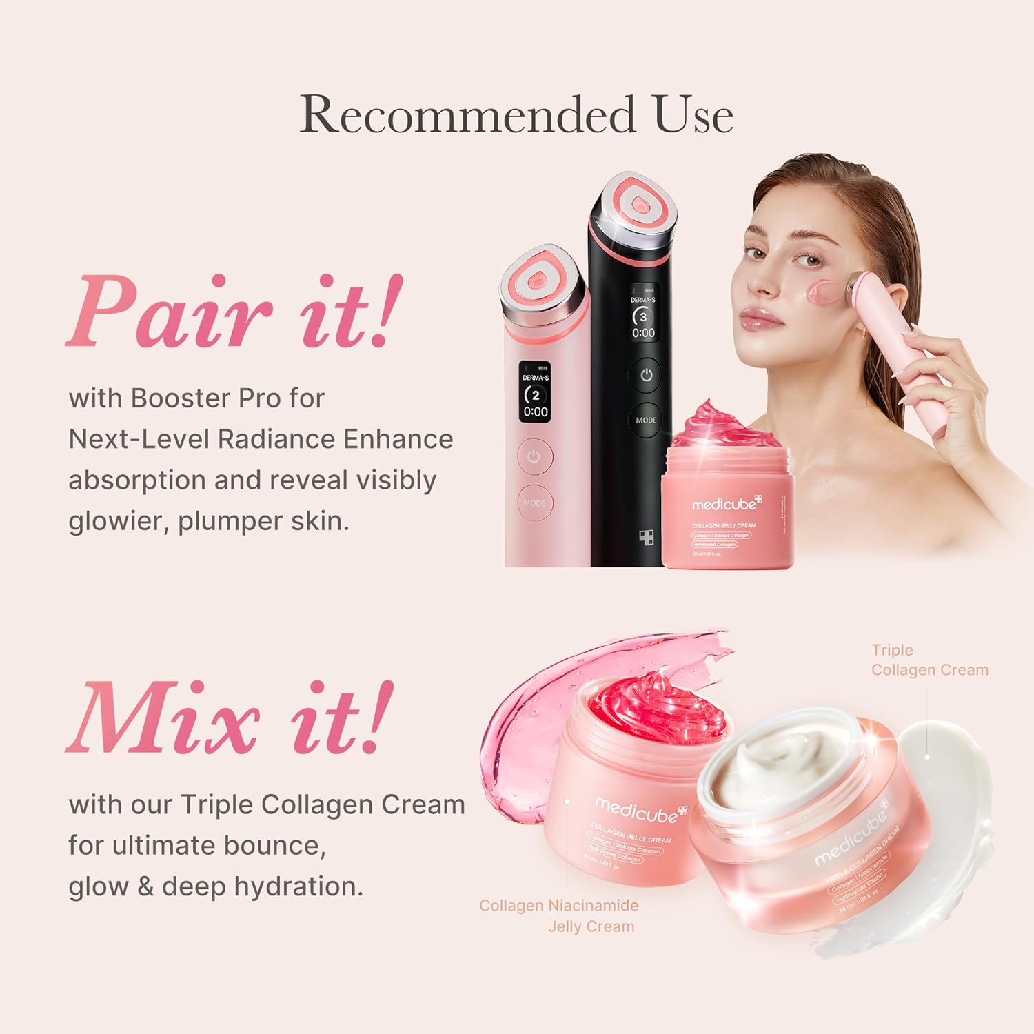 Medicube Collagen Jelly Cream with Niacinamide - Hydrating Anti-Aging Face Moisturizer for Lifted Glow