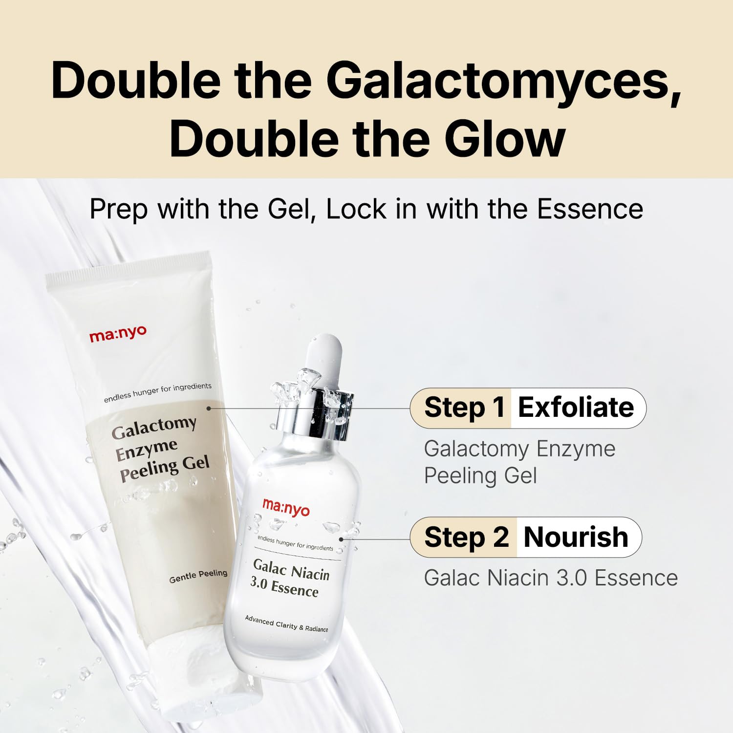 MANYO Galactomy Enzyme Face Peeling Gel - Gentle Exfoliation & Hydration for Smoother Skin, 2.5oz