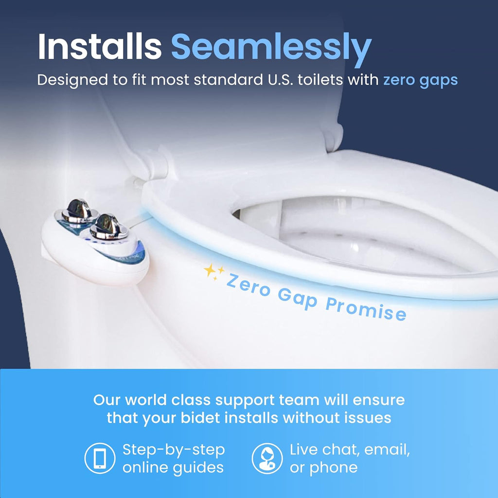 LUXE Bidet NEO 120 White - Self-Cleaning Non-Electric Toilet Seat Attachment