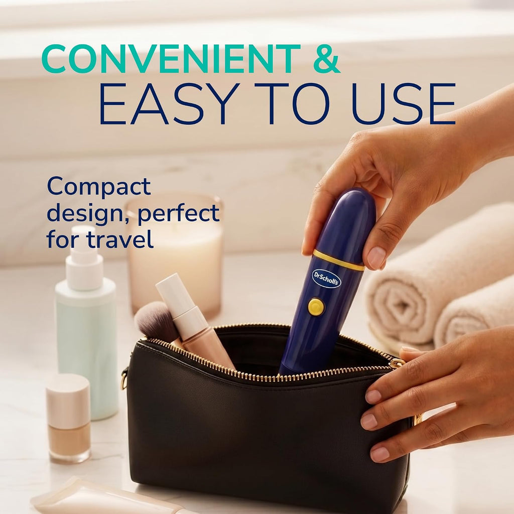 Dr. Scholl's Electric Foot File - Remove Tough Calluses Fast for Soft Smooth Skin